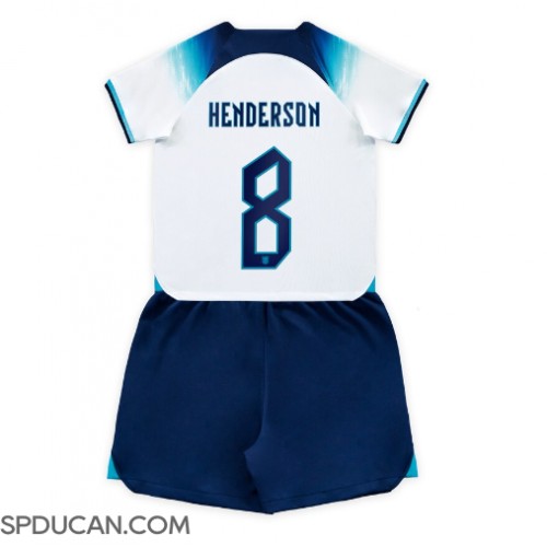 Dječji Nogometni Dres Engleska Jordan Henderson #8 Domaci SP 2022 Kratak Rukav (+ Kratke hlače)